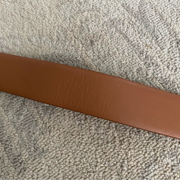 Socapri Genuine Leather Belt Made In Italy Tan Cognac Small Quiet Luxury Resort - Picture 5 of 12